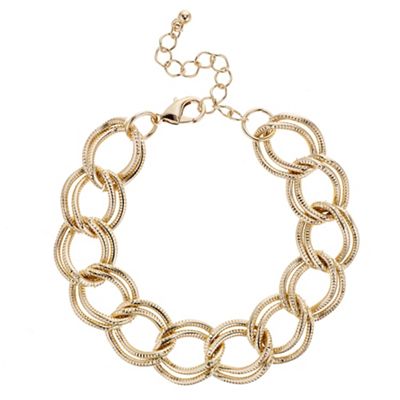 Gold multi link bracelet